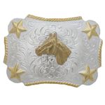 BUCKLE-HORSE-HEAD---STARS-SV-G