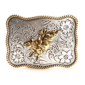 M&F Western Buckle - Bull Rider W/Flower Circle