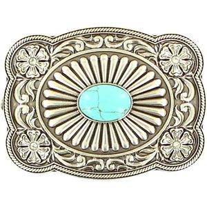 M&F Western Buckle - Fan W/Turquoise Stone