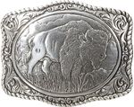 BUCKLE-BUFFALO-STANDING