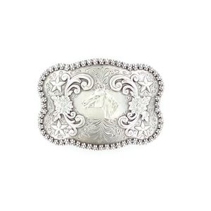 M&F Western Buckle-  Horse Head W/4 Stars