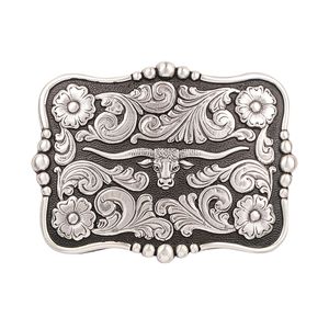 M&F Western  Buckle Longhorn Head W/Dot Edge