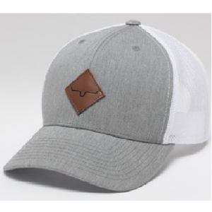 Kimes Ranch Unisex Diamond Cap - Grey/ White
