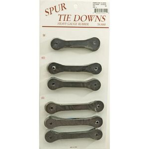 Western Rawhide Rubber Spur Tie Downs