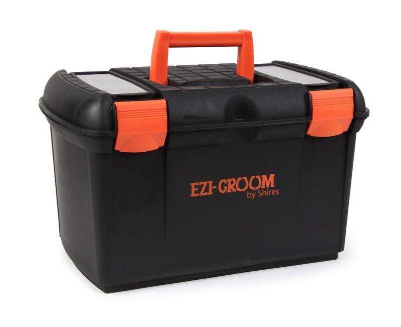 Shire-EZ-Groom-Two-Tone-Grooming-Box---Black-Orange