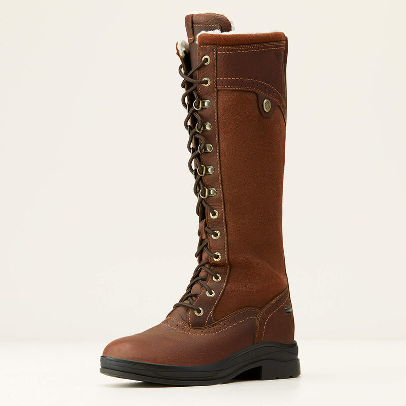 Lace up tall womens 2024 boots