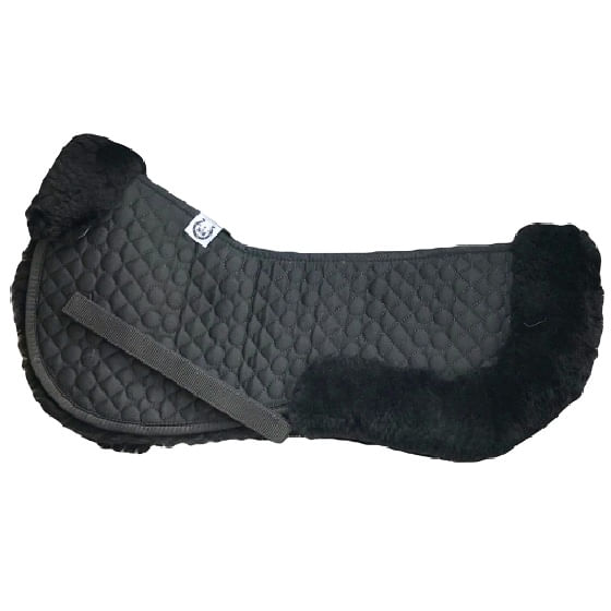 Leveza-Ovelha-Sheepskin-Half-Pad---Black