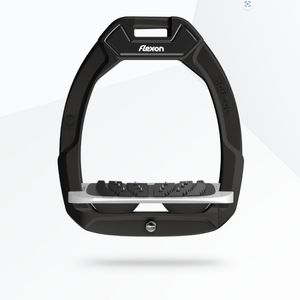 Flex-On Safe-On Stirrup Inclined Ultra-grip - Black/Grey