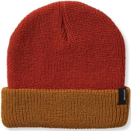 Brixton-Unisex-Heist-Beanie---Burnt-Red-Golden-Brown