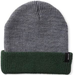 Brixton Unisex Heist Beanie - Light Grey/Pine