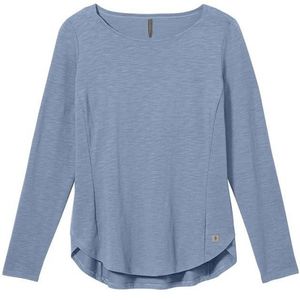 Royal Robbins Women's Yosemite Slub Boat Neck Long Sleeve - Marine