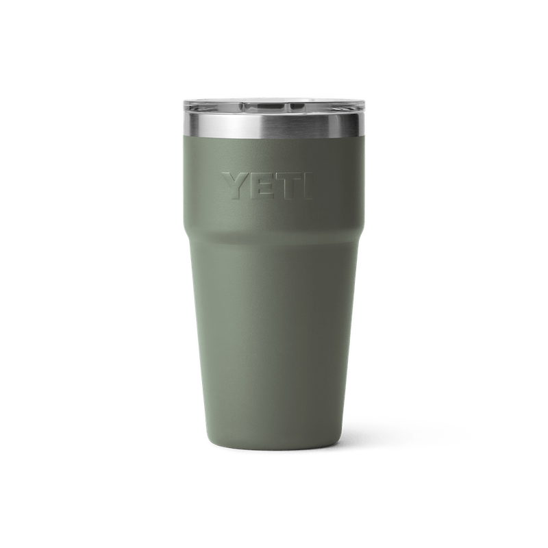 YETI Rambler 16 oz Stackable Pint, Vacuum Insulated, Stainless Steel with  MagSlider Lid, Camp Green