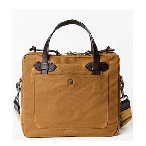 Filson Unisex Tin Cloth Compact Briefcase - Tan