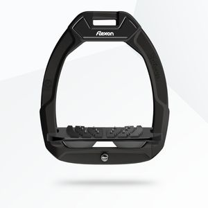 Flex-On Safe-On Stirrup Inclined Ultra-grip - Black/Grey