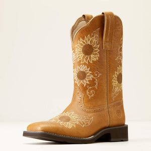 Ariat Women's Blossom Western Boot (10046886) - Sanded Tan