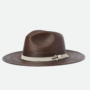 Brixton Unisex Field Proper Straw Hat - Dark Earth/Natural
