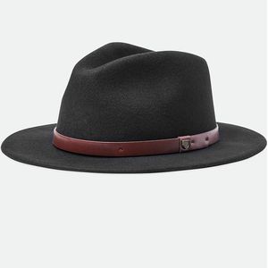 Brixton Unisex Messer Fedora - Black