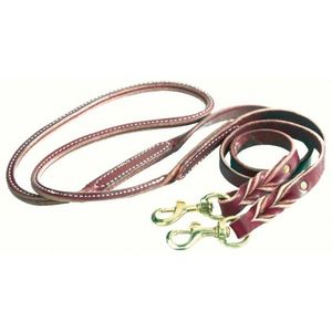 Western Rawhide Latigo Twisted Roping Rein - Brown