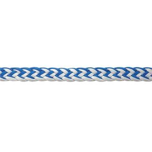 Western Rawhide Barrel Rein - Blue/ White