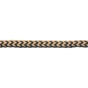 Western Rawhide Barrel Rein - Black/ Tan