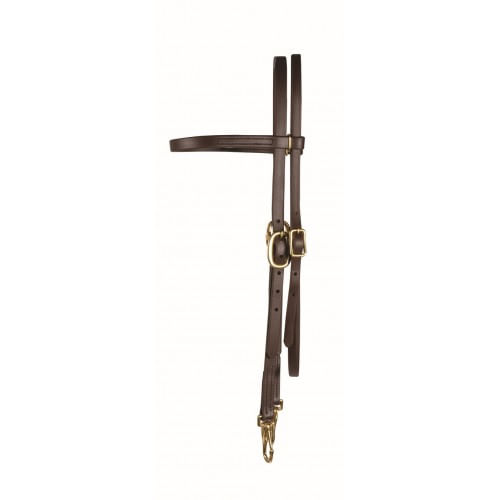 Western-Rawhide-Biothane-Headstall---Brown