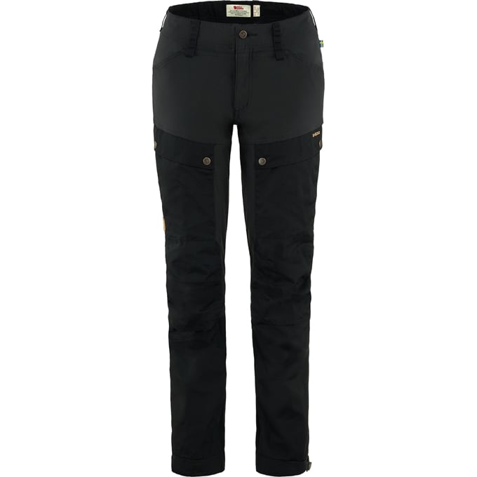 Women's, W Keb Trousers Curved-black, Fjallraven 86705-550