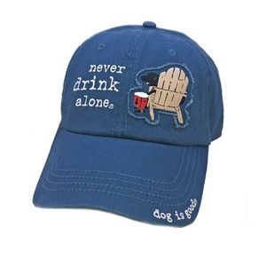 Dog Is Good Never Drink Alone Unisex Ball Cap