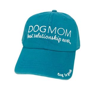Dog Is Good Dog Mom Unisex Ball Cap - Turquoise