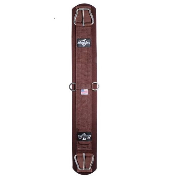 Western Saddle Cinch Brown Leather Tie Strap 6' ⋆ Hill Saddlery