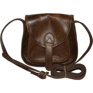 Keldon Small Leather Handbag - Brown