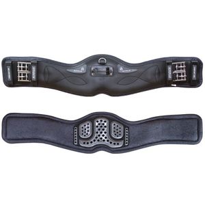 Acavallo Gel & PVC Short Girth - Black/Grey