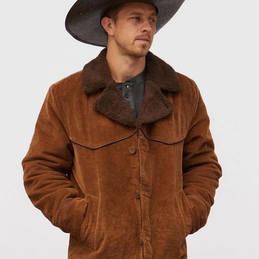 Brixton-Men-s-Wallace-Sherpa-Lined-Corduroy-Jacket---Bison