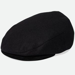 Brixton Unisex Hooligan Baggy Reserve Melton Wool Drive Cap - Black