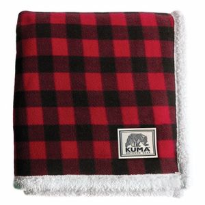 Kuma Lumberjack Sherpa Throw - Red/ Black Plaid