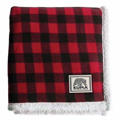 Kuma-Lumberjack-Sherpa-Throw---Red--Black-Plaid