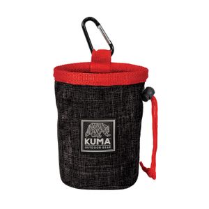 Kuma Good Dog Treat Pouch - Black/ Red
