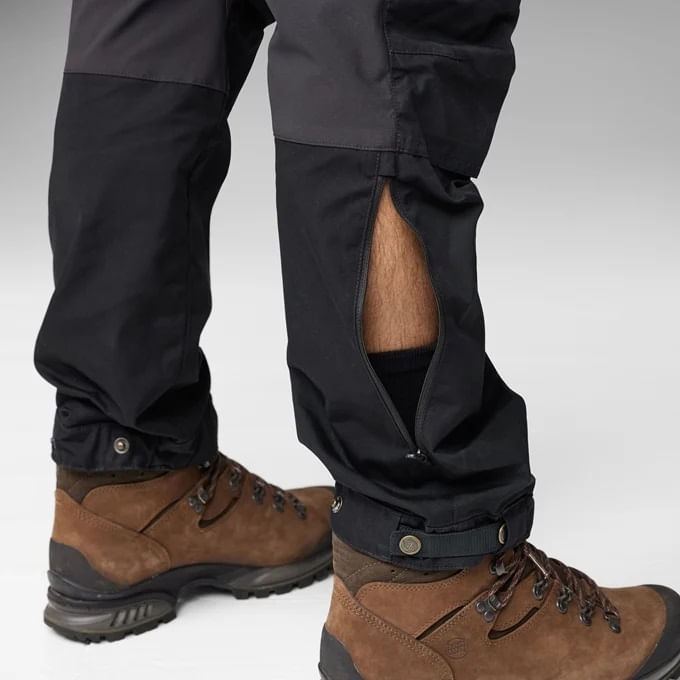 Fjallraven Men's Keb Trousers Regular Fit - Black/Stone Grey