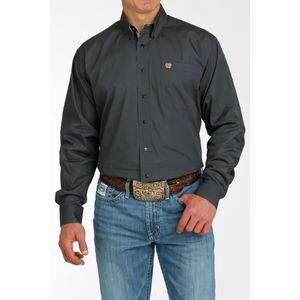 Cinch Men's Classic Long Sleeve Shirt - Charcoal