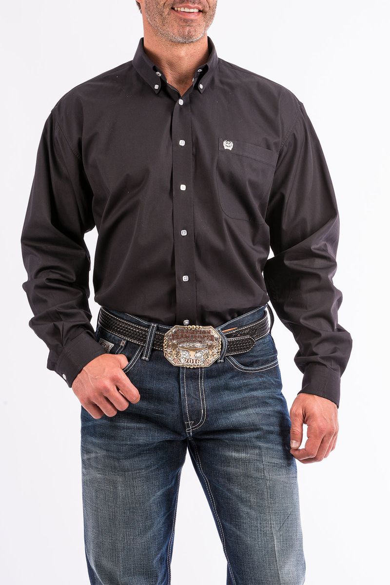 Cinch-Men-s-Classic-Long-Sleeve-Shirt---Black