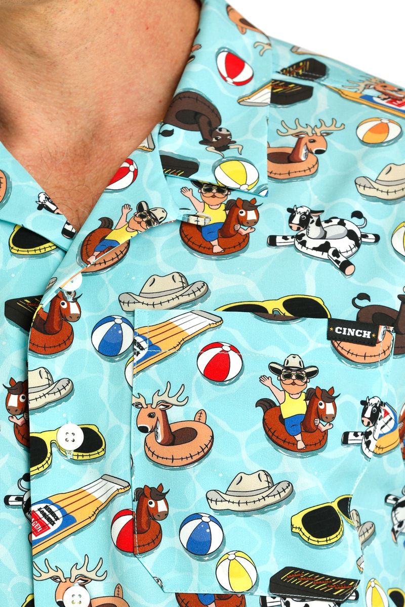 Cinch-Men-s-Print-Shirt---Pool-Party