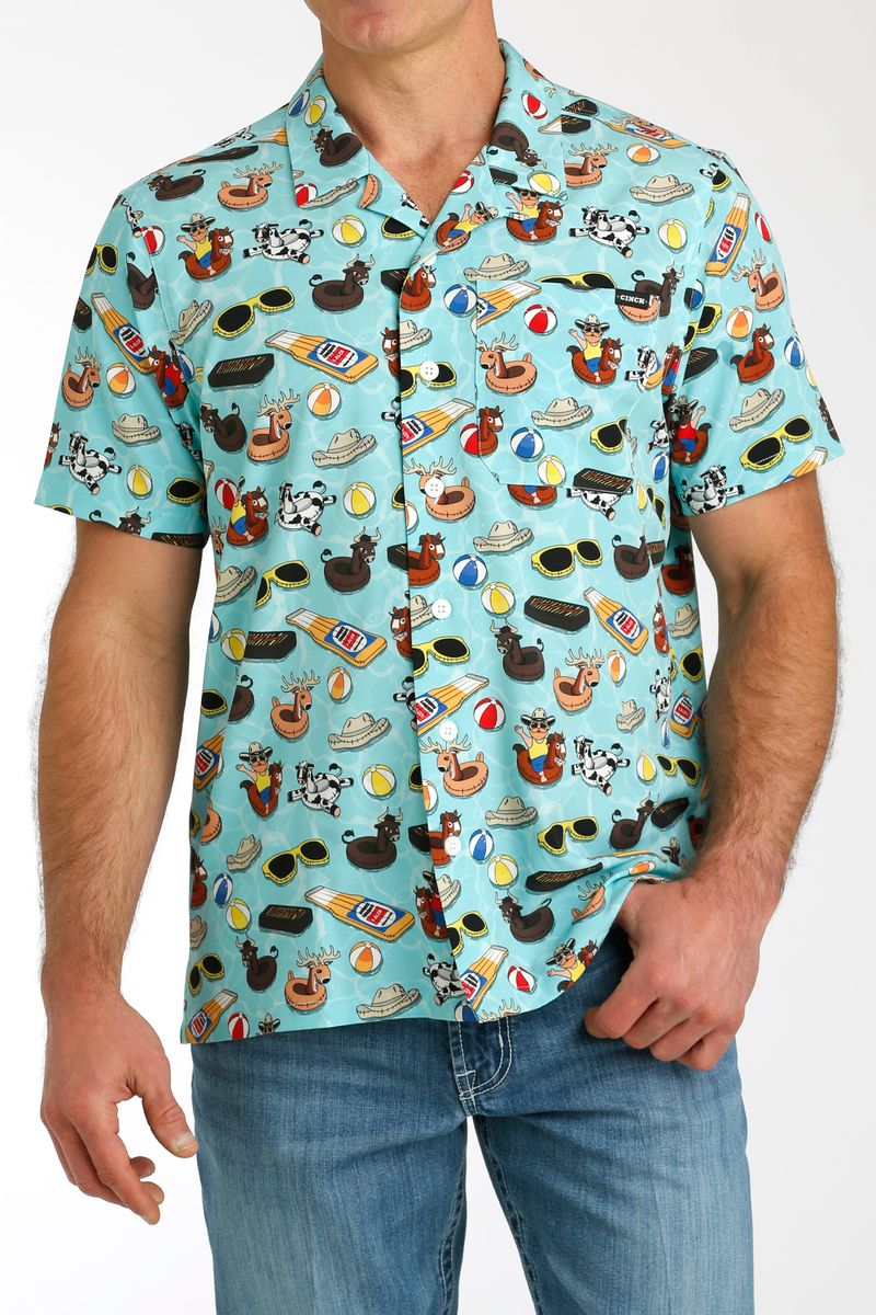 Cinch-Men-s-Print-Shirt---Pool-Party