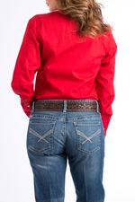 Cinch-Women-s-Classic-Long-Sleeve-Shirt---Red