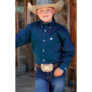 Cinch Kids' Classic Long Sleeve Shirt - Teal