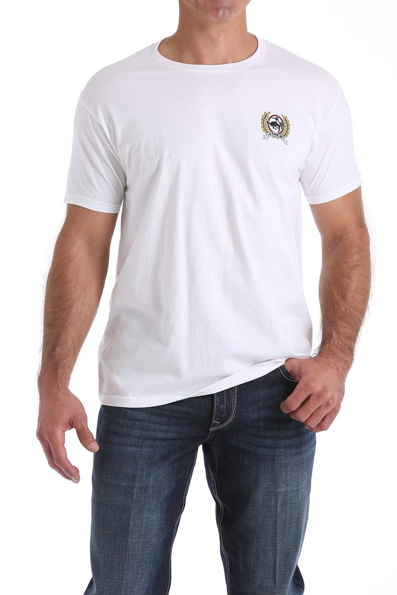 Cinch-Men-s-Classic-Short-Sleeve-Logo-Tee---White