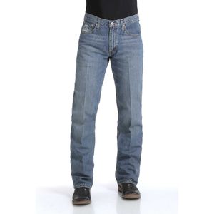 Cinch Men's White Label Medium 003 Relaxed Mid Rise Straight Jeans -  Medium Indigo