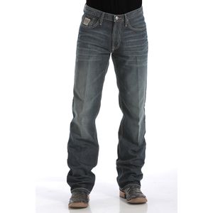 Cinch Men's White Label Dark 019 Relaxed Mid Rise Straight Jeans-  Dark Indigo