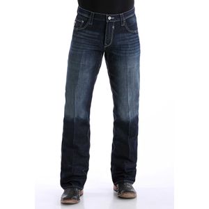 Cinch Men's Green Label Carter 2.4 Rinse Rlaxed Mid Rise Boot Cut Jeans - Indigo