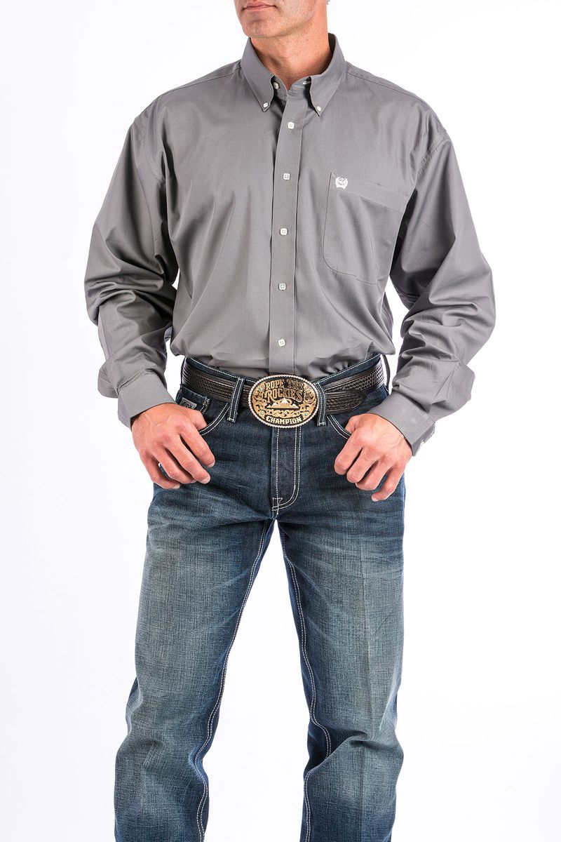 Cinch-Men-s-Classic-Long-Sleeve-Shirt---Grey