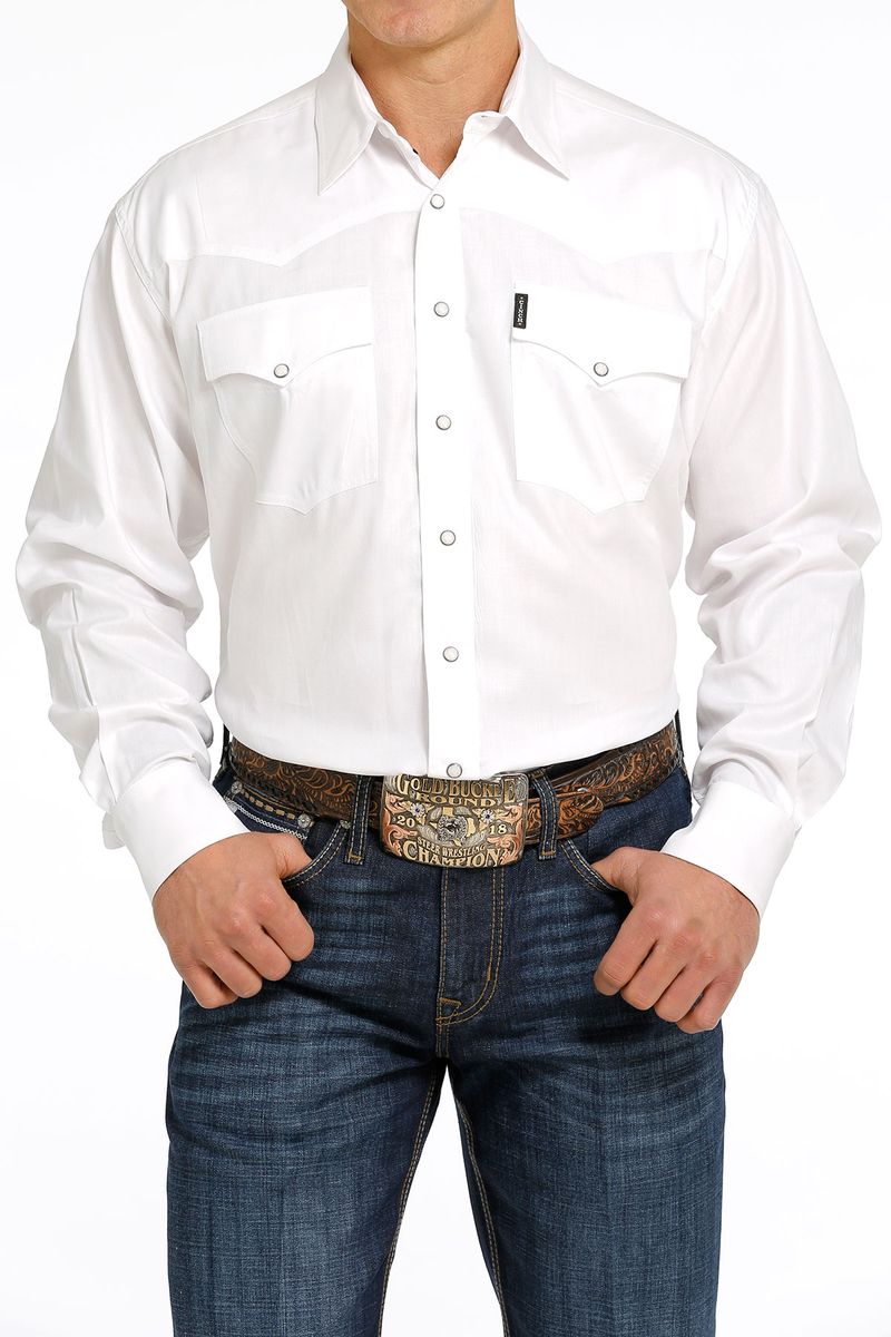 Cinch-Men-s-Tencel-Long-Sleeve-Shirt---White