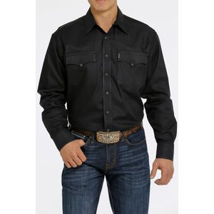 Cinch Men's Tencel Long Sleeve Shirt - Black